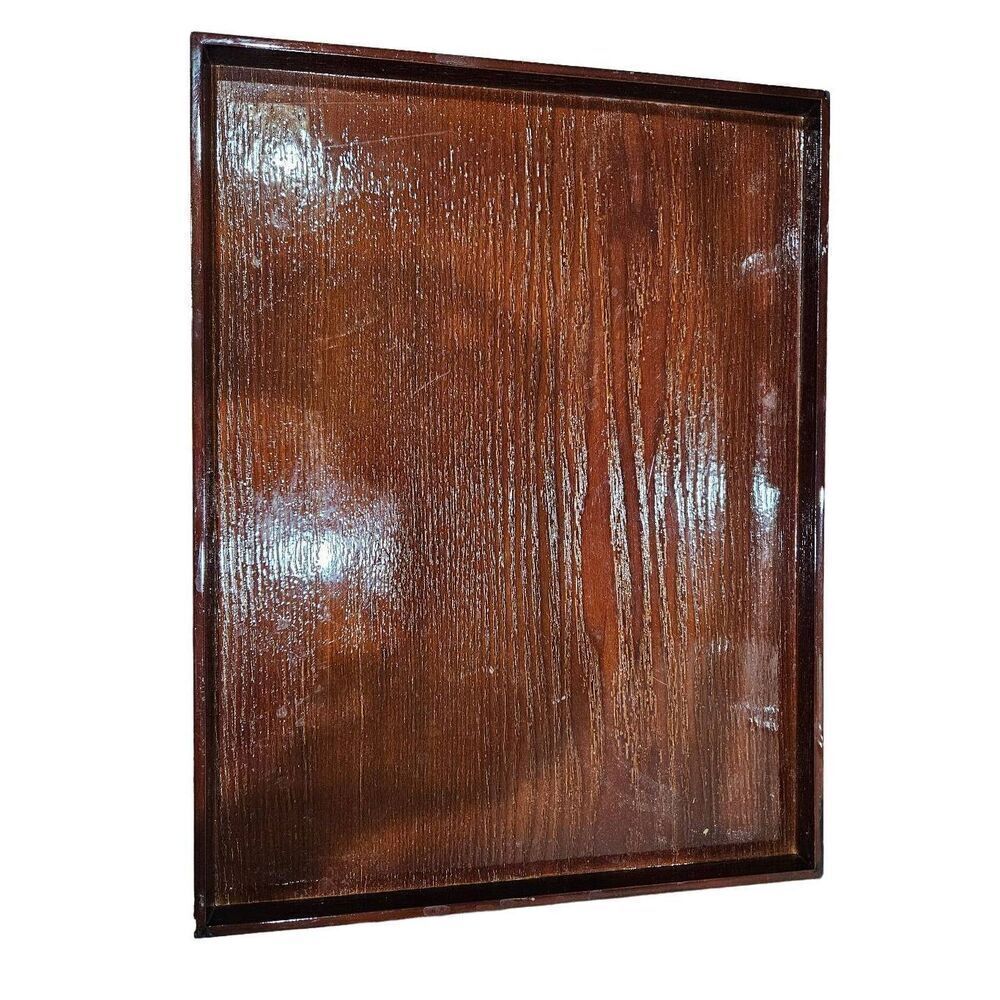Drink snack tray brown serving